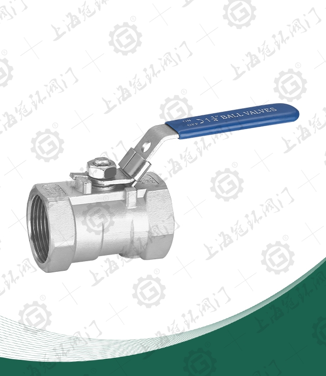 One piece ball valve