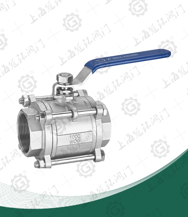 Three piece ball valve