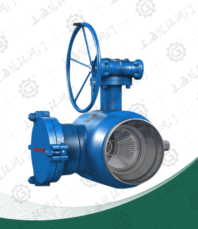 Fully welded filter ball valve