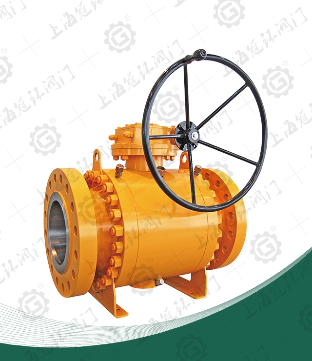 Three piece forged steel trunnion ball valve